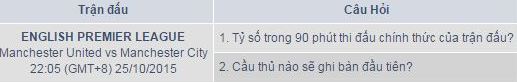 TRẬN CẦU NẢY LỬA: MANCHESTER CITY VS MANCHESTER UNITED 2